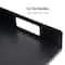 Mind Reader Black Plastic Utensil, Napkin & Plate Serving Tray